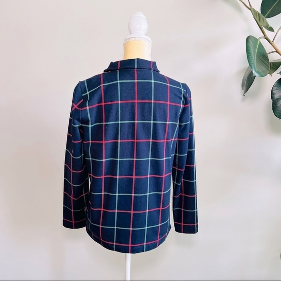 T by Talbots windowpane quarter zip pullover - Picture 3 of 6